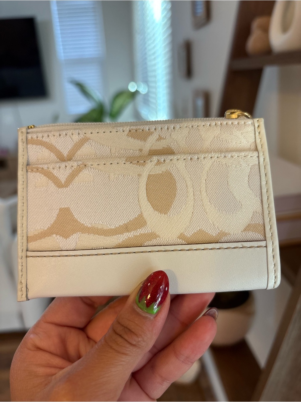 Vintage Coach Signature Jacquard Coin Purse Card Case - Picture 4 of 7